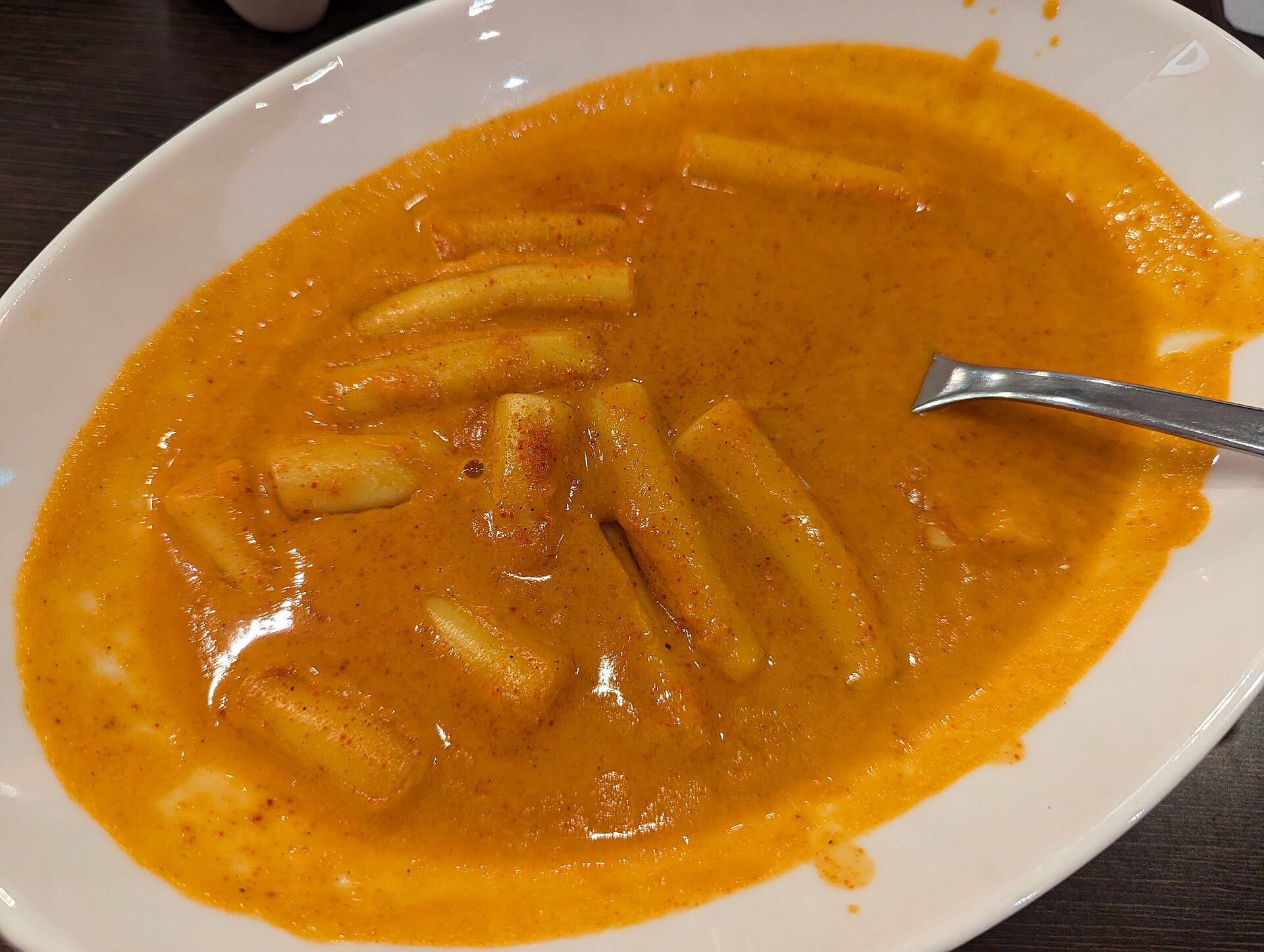 Korean street food tteokbokki